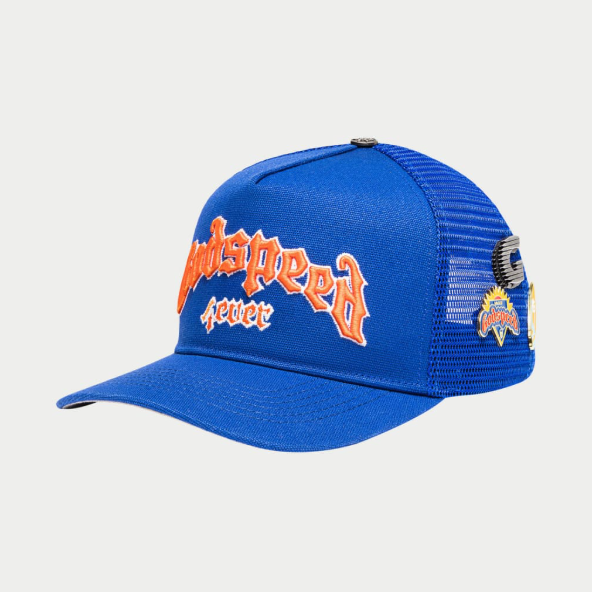 Godspeed GS Forever Trucker Hat (Blue/Orange)