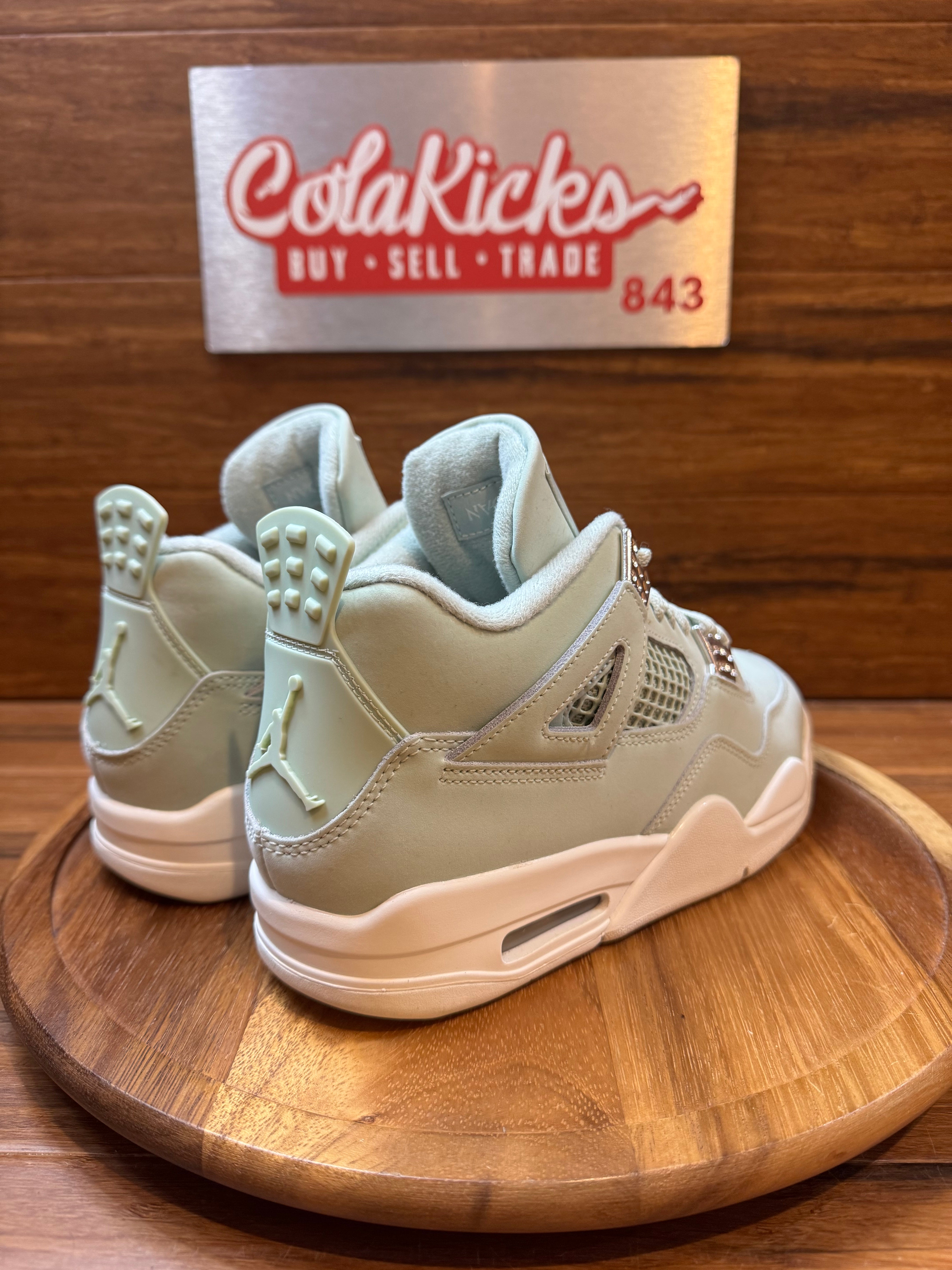 Jordan 4 Retro Seafoam Sail (Women's)