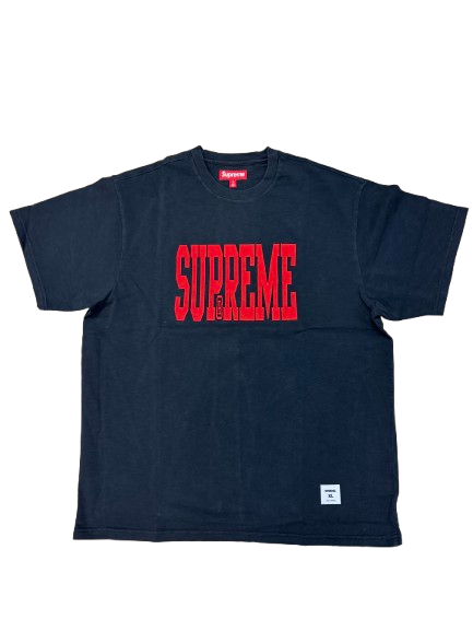 Supreme Stretch Appliqué S/S Top Black