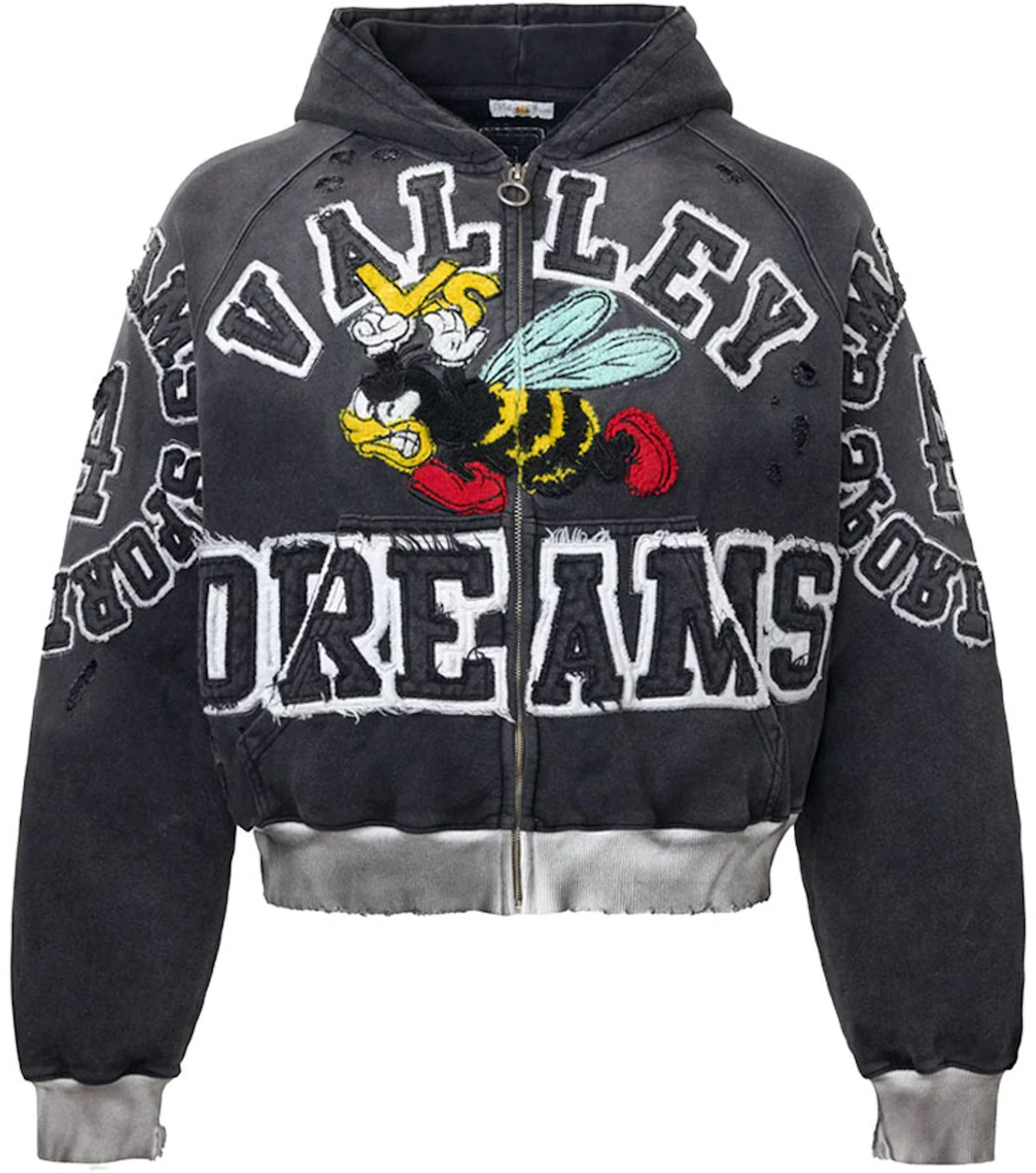 Vale Forever Anthem Zip Up Hoodie Black