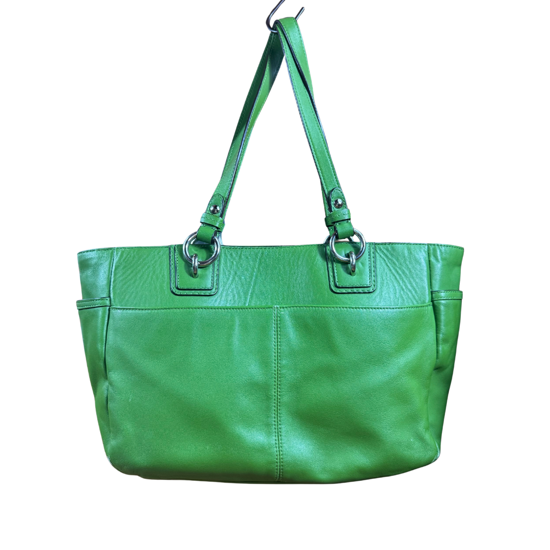 Coach Green Leather Gallery Tote