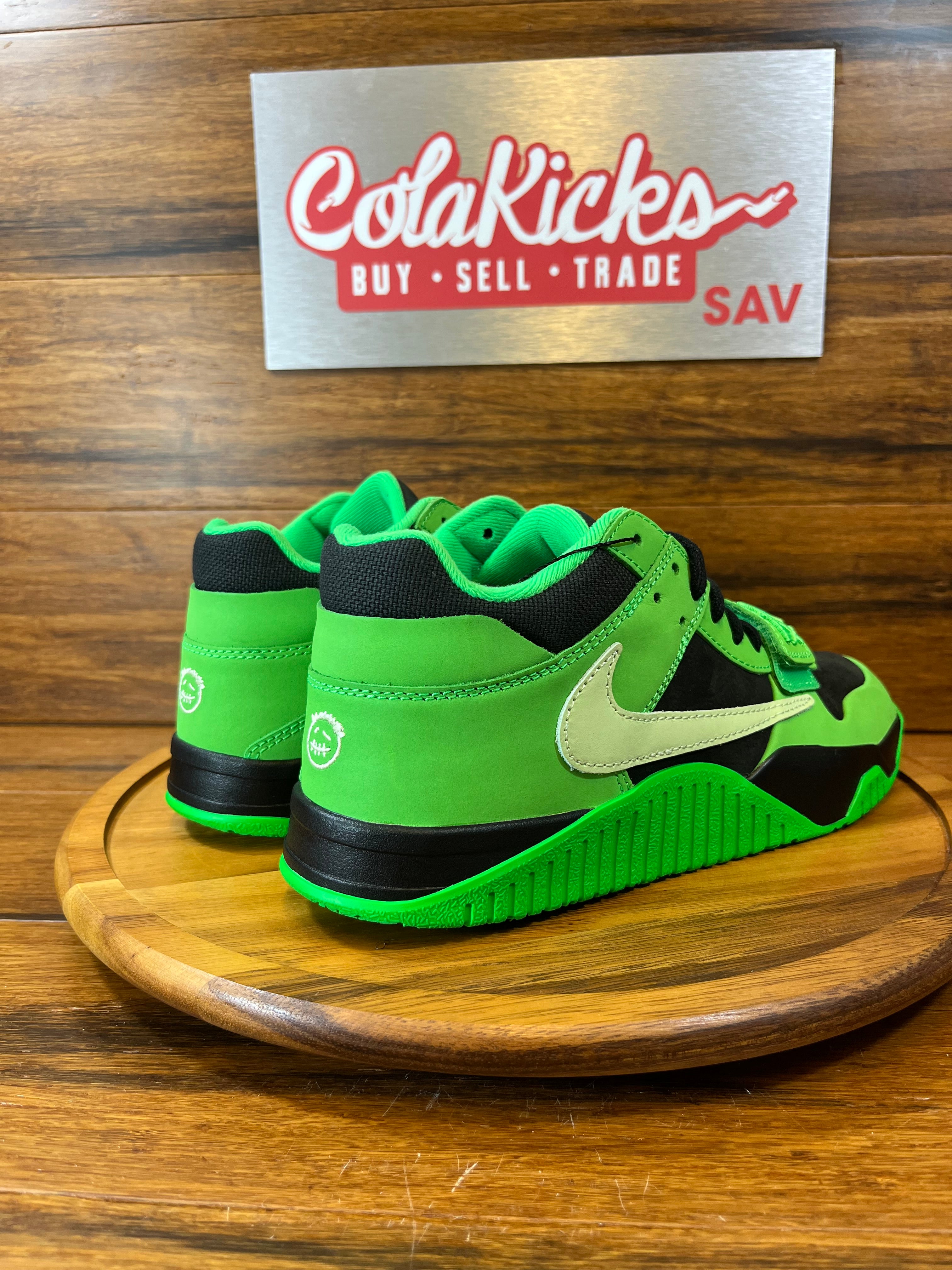 Jordan CJ1 T-Rexx Travis Scott Green Spark