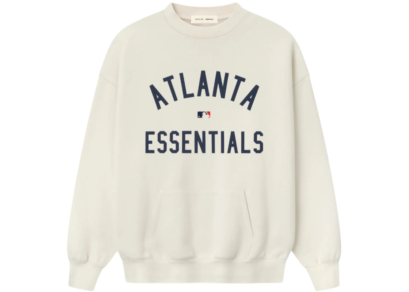 Fear of God Essentials Atlanta Braves Crewneck Cream White