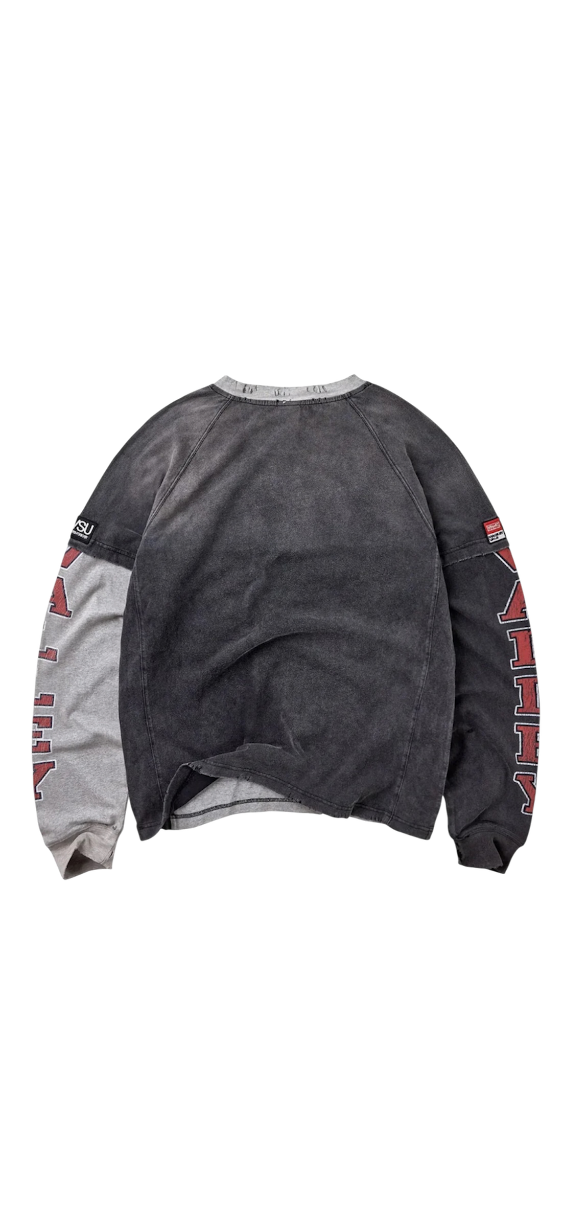 Vale Forever Varsity L/S Grey/Red