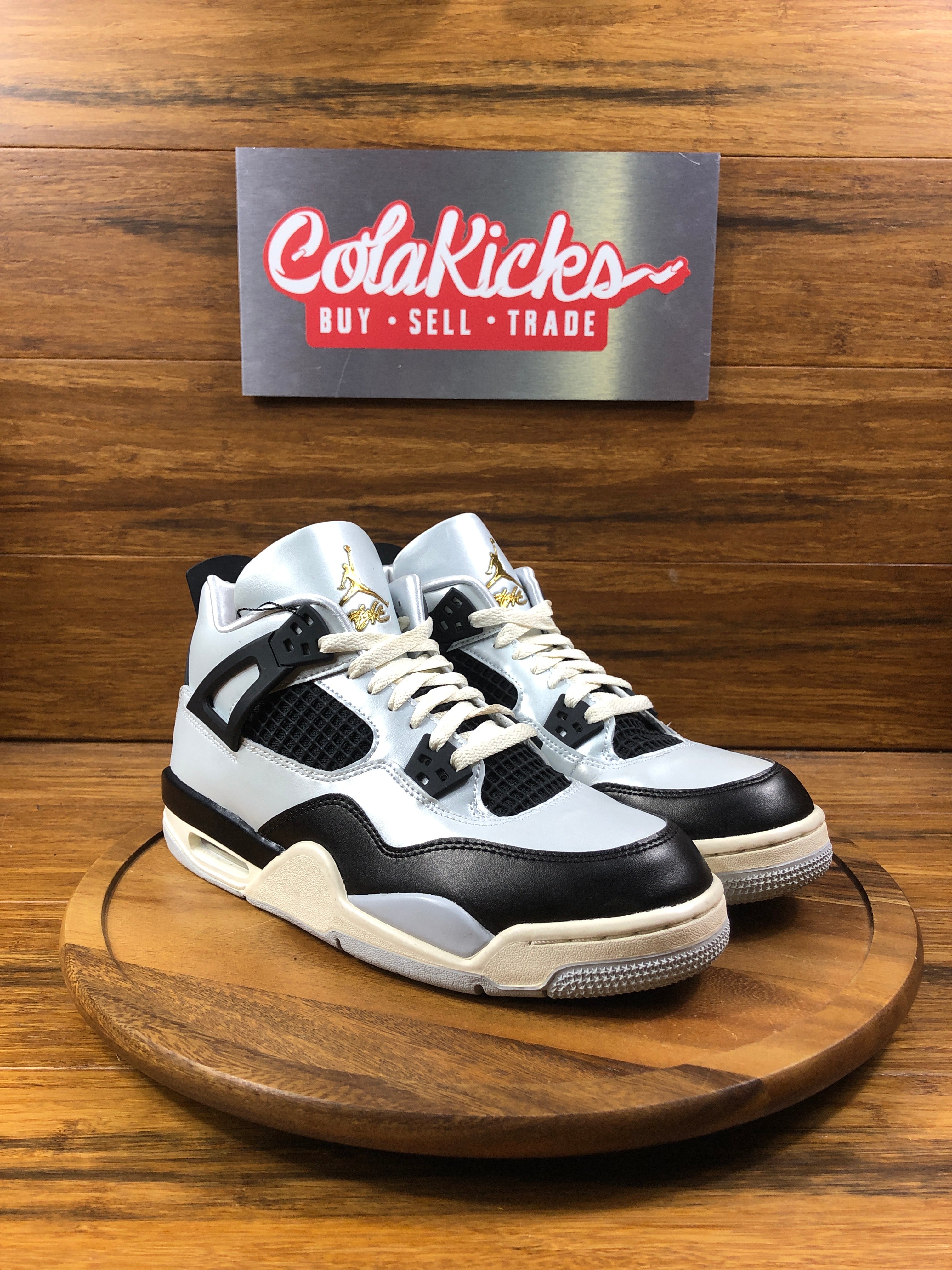 Jordan 4 Retro Platinum Gold (GS)