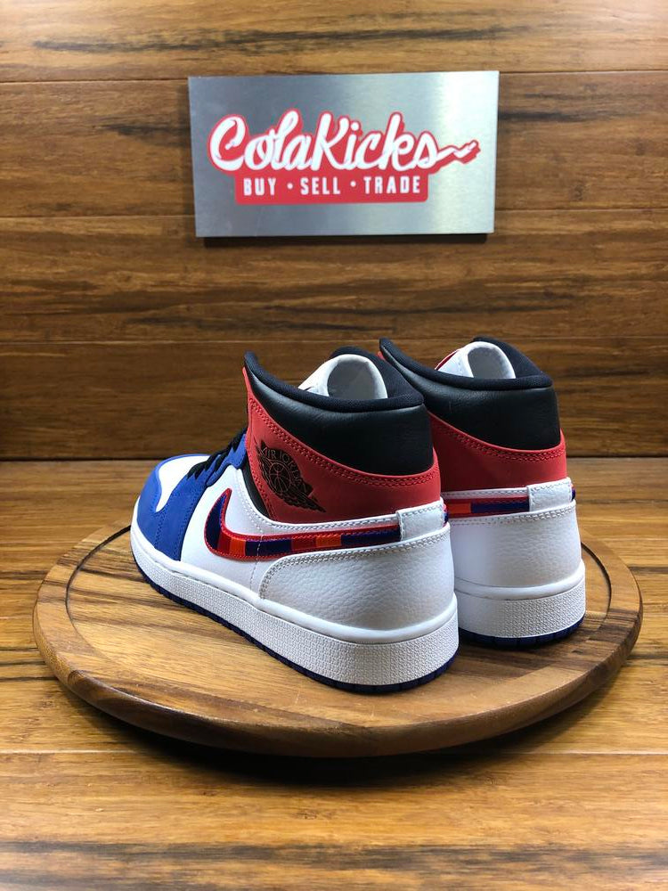 Jordan 1 Mid Multi-Color Swoosh
