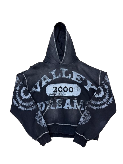 Vale Hoodie Spiral Black