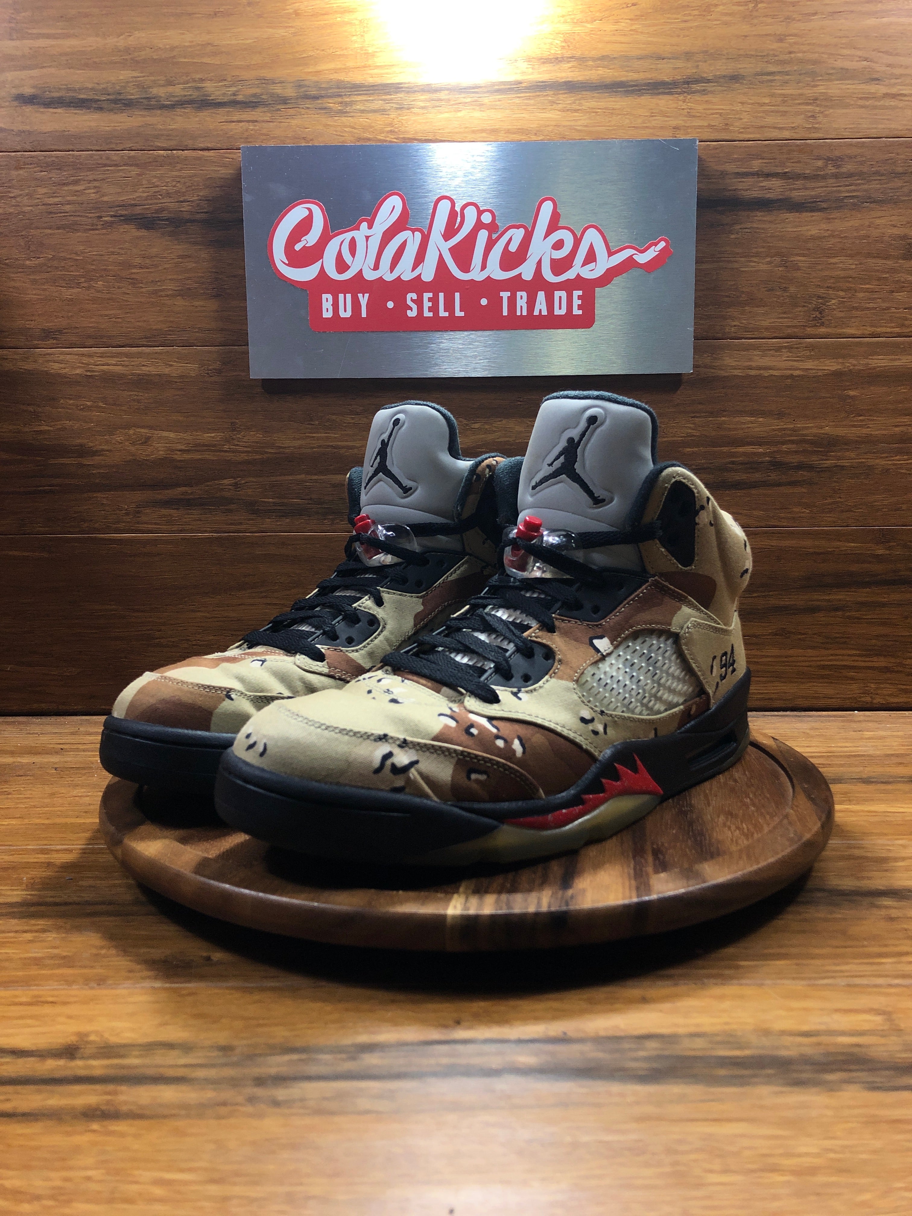 Jordan 5 Retro Supreme Desert Camo