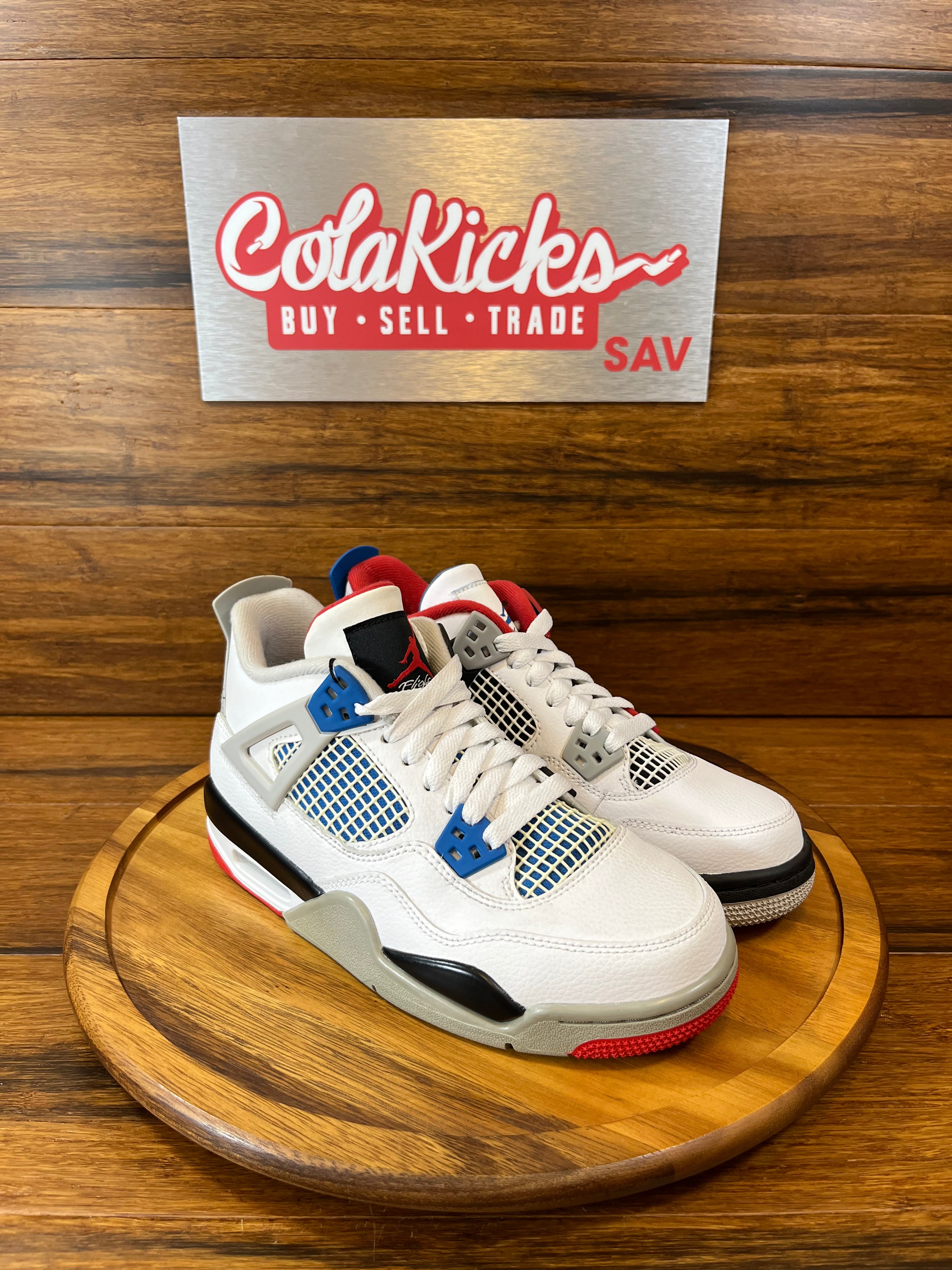 Jordan 4 Retro What The (slight yellowing) (GS)