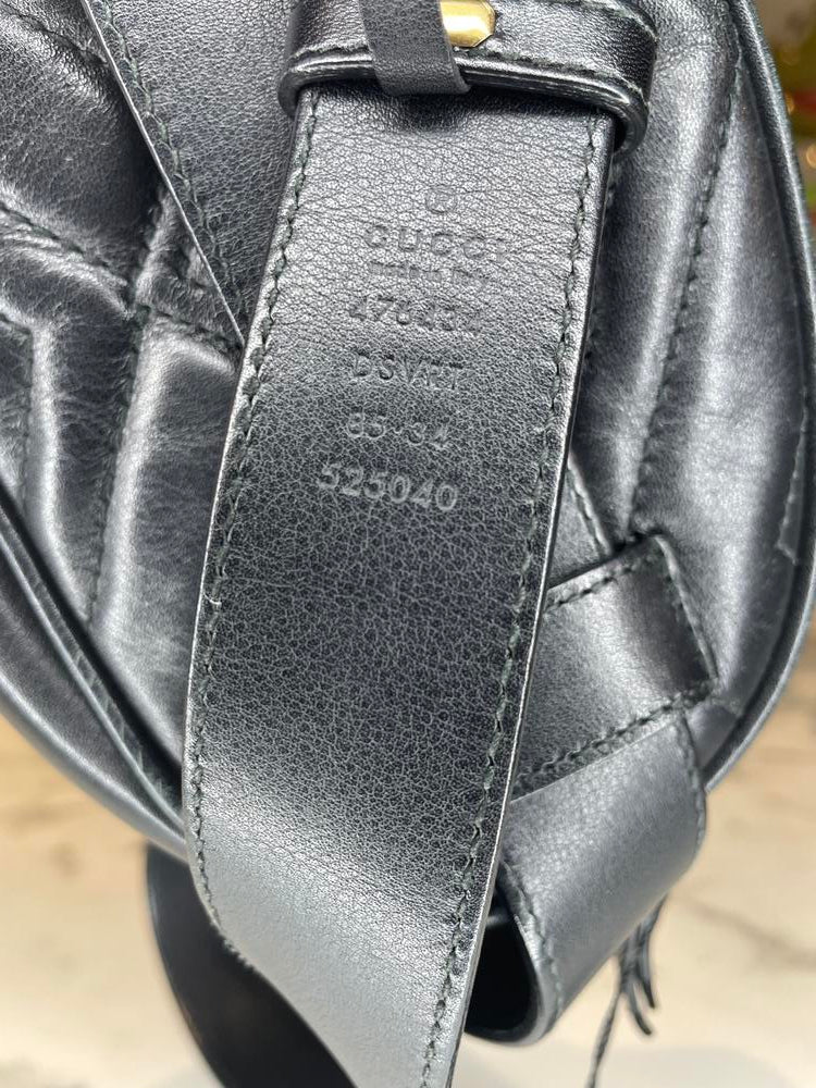 Gucci Marmont GG Belt Bag Black